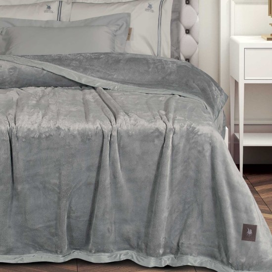Κουβέρτα Βελουτέ King Size Essential Blanket 3971 Supersoft Polo Club (240x250) 1Τεμ