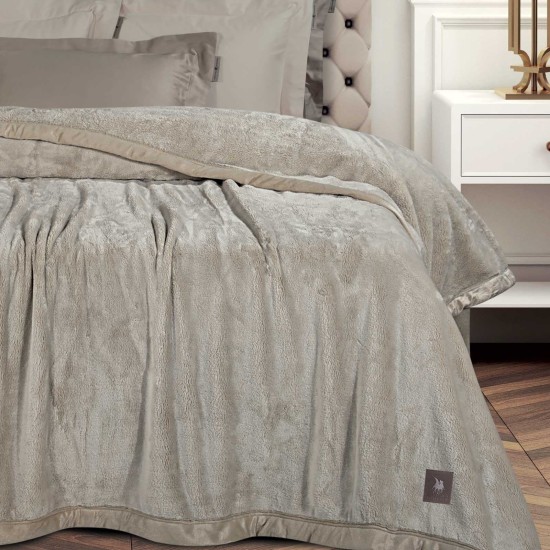 Κουβέρτα Βελουτέ King Size Essential Blanket 3972 Supersoft Polo Club (240x250) 1Τεμ