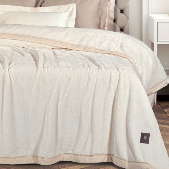 Κουβέρτα Βελουτέ King Size Essential Blanket 3974 Supersoft Polo Club (240x250) 1Τεμ