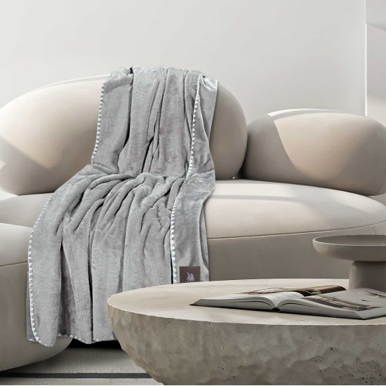 Κουβέρτα Fleece Καναπέ Essential Blanket 4439 Polo Club (130x170) 1Τεμ