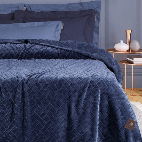 Κουβέρτα Fleece Υπέρδιπλη Essential Blanket 2464 Polo Club (220x240) 1Τεμ