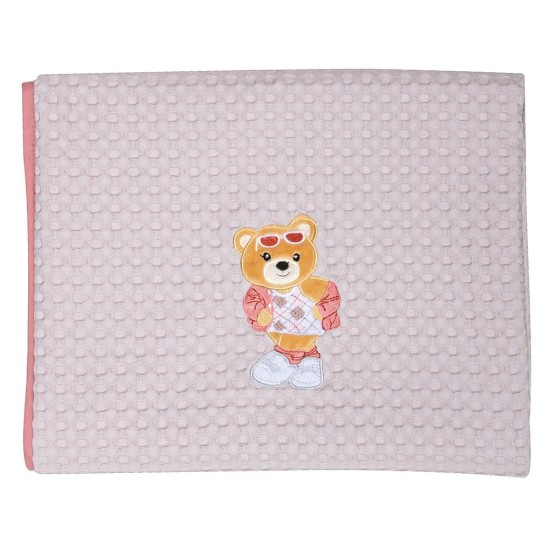 Κουβέρτα Πικέ Αγκαλιάς Essential Baby Prints 8843 Cotton Polo Club (75x110) 1Τεμ