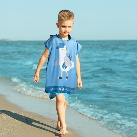 Poncho Θαλάσσης Παιδικο Essential Junior 4177 Micro Polo Club (50x115) 1Τεμ