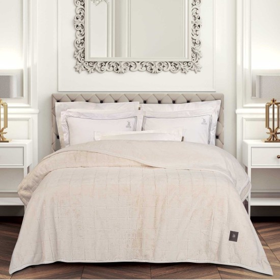 Κουβέρτα Fleece Flannel Υπέρδιπλη Essential Blanket 3451 Faux Fur Polo Club (220x240) 1Τεμ