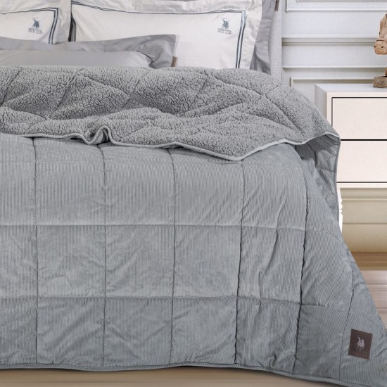Κουβερτοπάπλωμα Με Sherpa Υπέρδιπλο Essential 3480 Polo Club (220x240) 1Τεμ