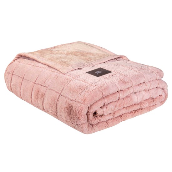 Κουβέρτα Fleece Flannel Υπέρδιπλη Essential Blanket 3499 Faux Fur Polo Club (220x240) 1Τεμ