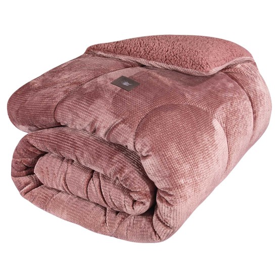 Κουβερτοπάπλωμα Με Sherpa Μονό Essential Blanket 3957 Flannel Polo Club (160x220) 1Τεμ