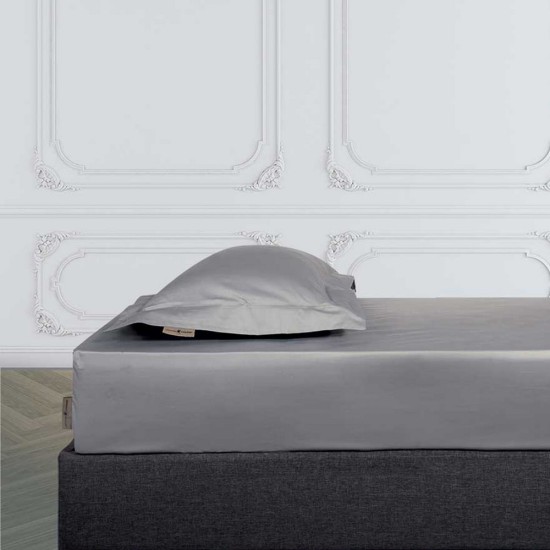 Κατωσέντονο King Size Cozy Bedroom Solid 2255 Cotton Satin Polo Club (180x200+35) Με Λάστιχο 1Τεμ