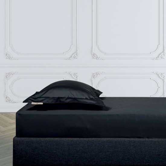 Κατωσέντονο King Size Cozy Solid 2259 Satin Cotton 280TC Polo Club (180x200+35) Με Λάστιχο 1Τεμ