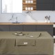 Τραπεζομάντηλο Essential Kitchen 2640 Solid Stonewashed Cotton Polo Club (140x180) 1Τεμ