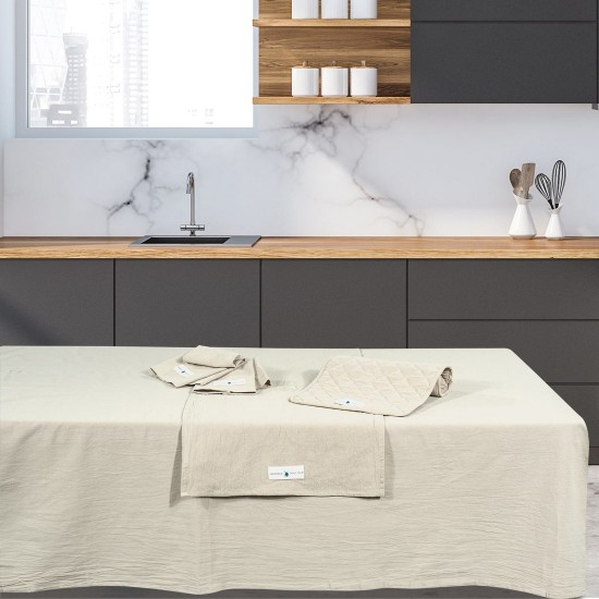 Πετσέτες Κουζίνας Σετ Essential Kitchen 2637 Solid Stonewashed Cotton Polo Club (30x45) 2Τεμ