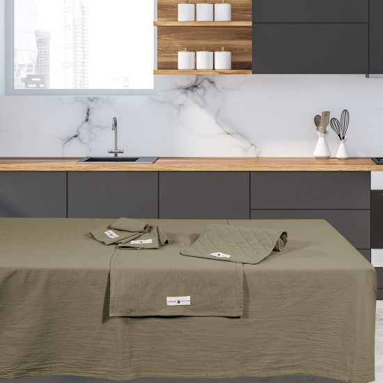 Πετσέτες Κουζίνας Σετ Essential Kitchen 2640 Solid Stonewashed Cotton Polo Club (30x45) 2Τεμ