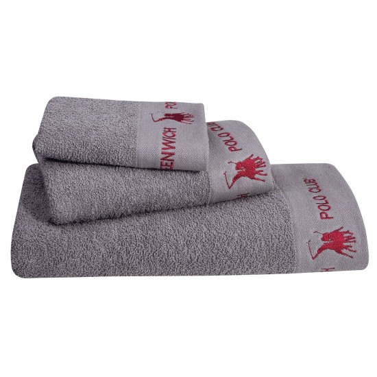 Πετσέτες Με Κέντημα Σετ Essential Towel 2667 Cotton Polo Club 3Τεμ