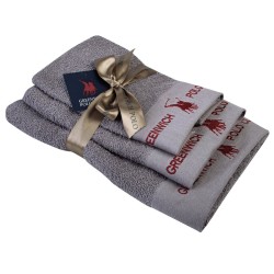Πετσέτες Με Κέντημα Σετ Essential Towel 2667 Cotton Polo Club 3Τεμ