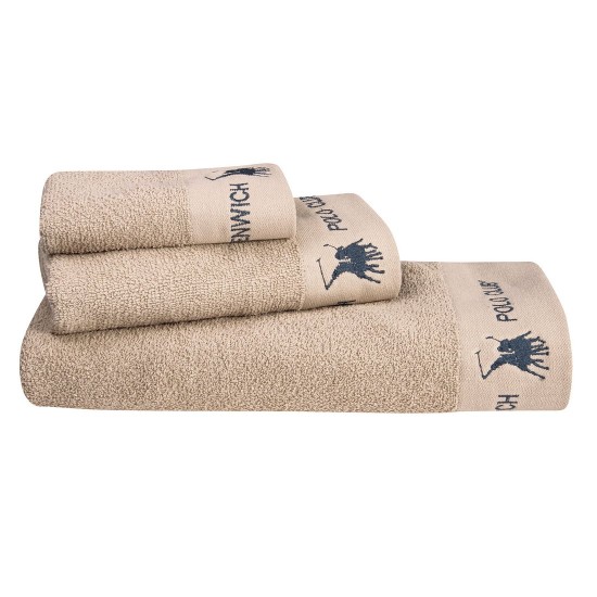 Πετσέτες Με Κέντημα Σετ Essential Towel 2668 Cotton Polo Club 3Τεμ