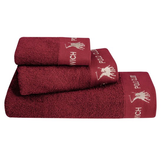 Πετσέτες Με Κέντημα Σετ Essential Towel 2669 Cotton Polo Club 3Τεμ