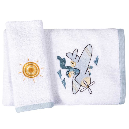 Πετσέτες Βρεφικές Σετ Essential Baby 8866 Cotton Polo Club 2Τεμ
