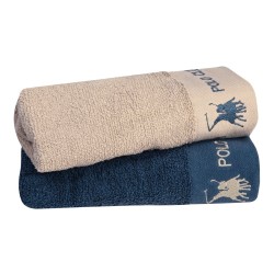Πετσέτες Με Κέντημα Προσώπου Σετ Essential Towel 2664 Cotton Polo Club (50x90) 2Τεμ