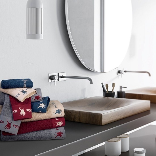Πετσέτες Με Κέντημα Προσώπου Σετ Essential Towel 2664 Cotton Polo Club (50x90) 2Τεμ