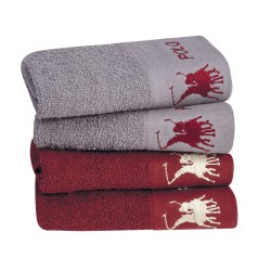 Πετσέτες Με Κέντημα Χεριών Σετ Essential Towel 2670 Cotton Polo Club (30x50) 4Τεμ