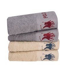 Πετσέτες Με Κέντημα Χεριών Σετ Essential Towel 2671 Cotton Polo Club (30x50) 4Τεμ