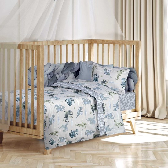 Σεντόνια Βρεφικά Κούνιας Σετ Essential Baby 8863 Cotton Polo Club (130x170) 3Τεμ