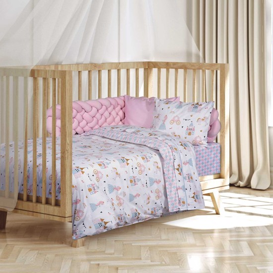 Σεντόνια Βρεφικά Κούνιας Σετ Essential Baby 8865 Cotton Polo Club (130x170) 3Τεμ