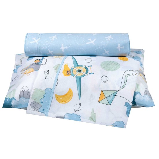 Σεντόνια Βρεφικά Κούνιας Σετ Essential Baby 8866 Cotton Polo Club (130x170) 3Τεμ