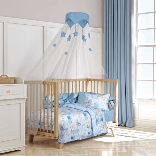 Σεντόνια Βρεφικά Κούνιας Σετ Essential Baby 8866 Cotton Polo Club (130x170) 3Τεμ