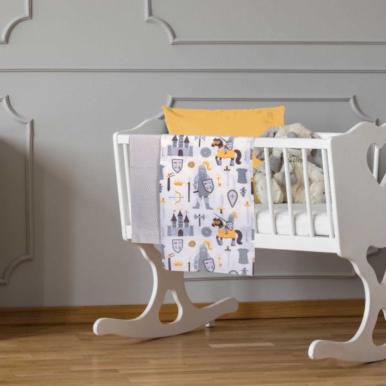 Σεντόνια Βρεφικά Λίκνου Σετ Essential Baby 8861 Cotton Polo Club (70x120) 2Τεμ