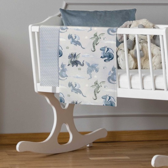 Σεντόνια Βρεφικά Λίκνου Σετ Essential Baby 8863 Cotton Polo Club (70x120) 2Τεμ
