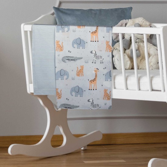 Σεντόνια Βρεφικά Λίκνου Σετ Essential Baby 8867 Cotton Polo Club (70x120) 2Τεμ