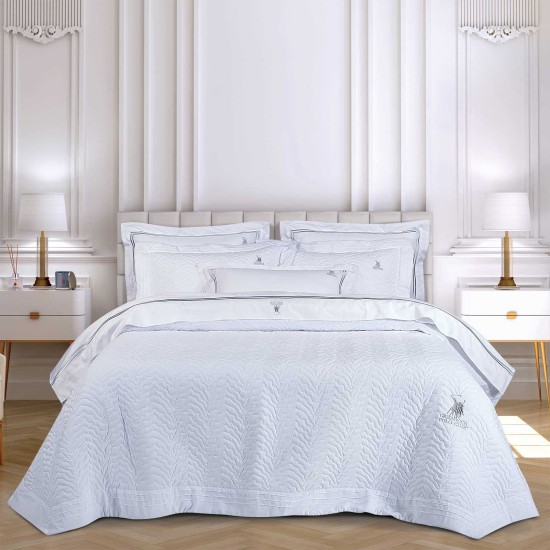 Μαξιλαροθήκες Σετ Classic 2351 Embroidery Microsatin Polo Club (50x70+8) 1Τεμ