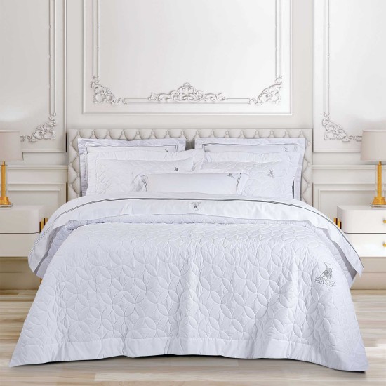 Μαξιλαροθήκες Σετ Classic 2357 Embroidery Microsatin Polo Club (50x70+8) 1Τεμ