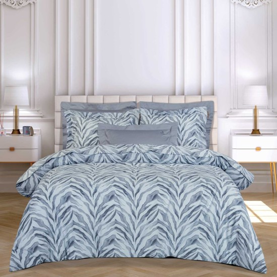 Μαξιλαροθήκες Σετ Loft Zebra 2394 Cotton Polo Club (50x70+5) 2Τεμ