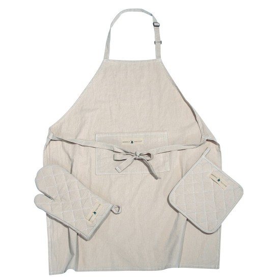 Σετ κουζίνας Essential Kitchen 2637 Solid Stonewashed Cotton Polo Club 3Τεμ