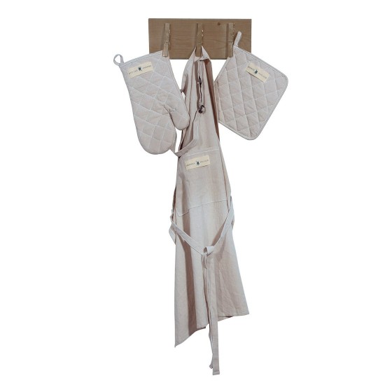 Σετ κουζίνας Essential Kitchen 2638 Solid Stonewashed Cotton Polo Club 3Τεμ