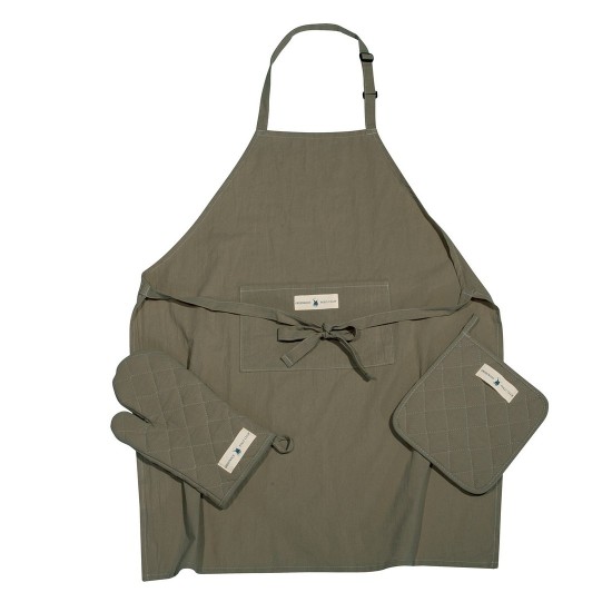 Σετ κουζίνας Essential Kitchen 2640 Solid Stonewashed Cotton Polo Club 3Τεμ