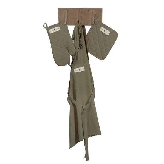 Σετ κουζίνας Essential Kitchen 2640 Solid Stonewashed Cotton Polo Club 3Τεμ