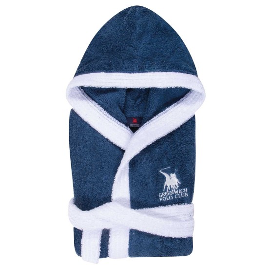 Μπουρνούζι Παιδικό Με Κουκούλα Junior 8624 Cotton Polo Club 1Τεμ