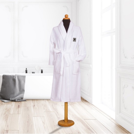 Μπουρνούζι Με Γιακά Cozy Bathrobe 3200 Zero Twist Cotton Polo Club 1Τεμ