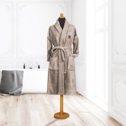 Μπουρνούζι Με Γιακά Cozy Bathrobe 3202 Zero Twist Cotton Polo Club 1Τεμ