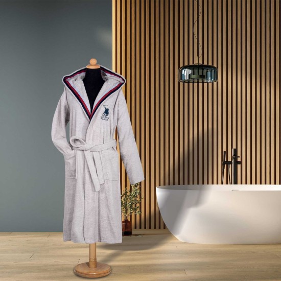 Μπουρνούζι Essential Bathrobe 3064 Jacquard Cotton Polo Club 1Τεμ