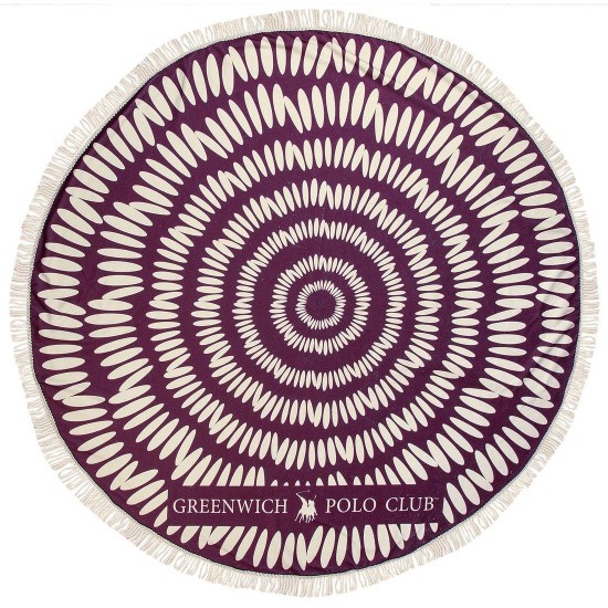 Πετσέτα Θαλάσσης Στρογγυλή Essential Beach Printed 3687 Micro Polo Club (150Φ) 1Τεμ