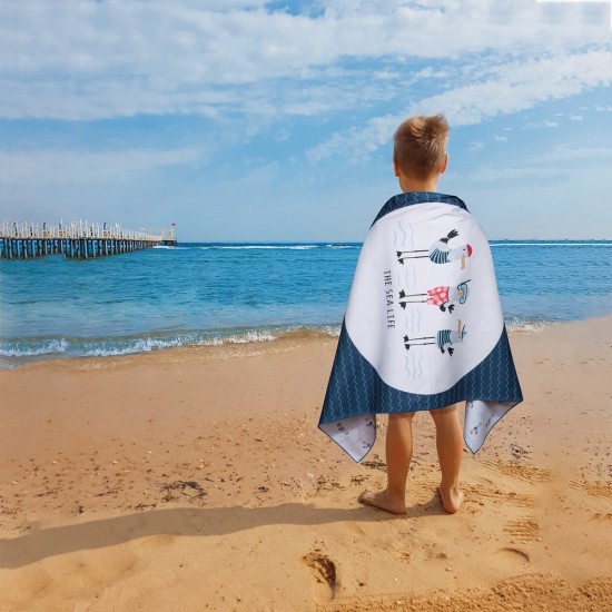 Πετσέτα Θαλάσσης Παιδική Essential Printed 3880 Micro Polo Club (70x140) 1Τεμ