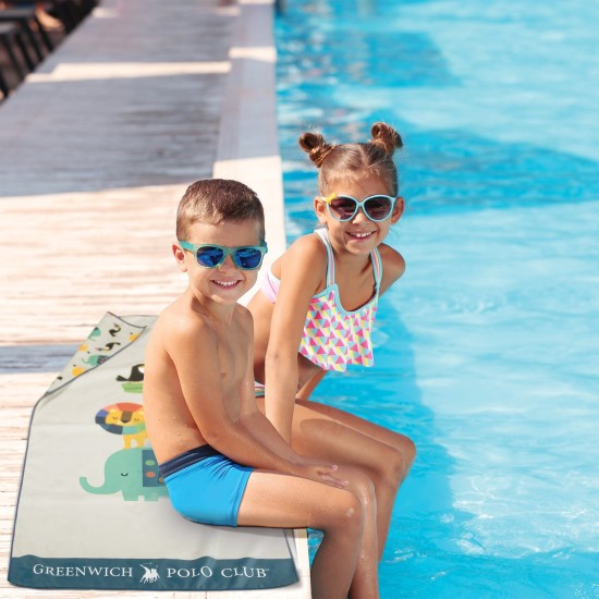 Πετσέτα Θαλάσσης Παιδική Essential Micro 4079 Junior Prints Polo Club (70x140) 1Τεμ