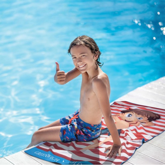 Πετσέτα Θαλάσσης Παιδική Essential Junior 4181 Micro Polo Club (70x140) 1Τεμ