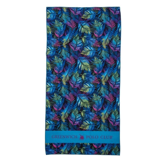 Πετσέτα Θαλάσσης Essential Beach Printed 3801 Micro Polo Club (80x170) 1Τεμ