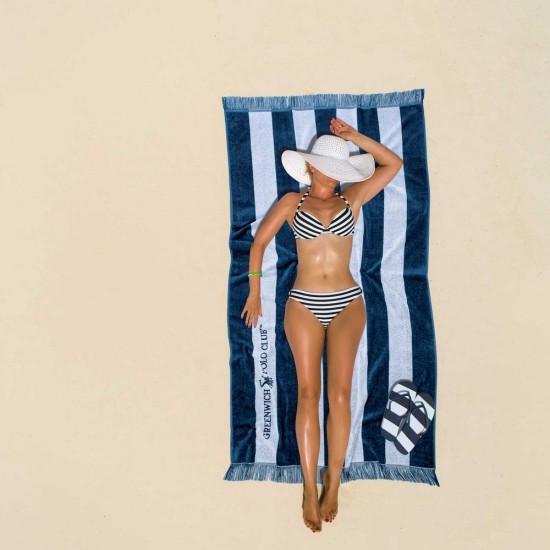 Πετσέτα Θαλάσσης Essential Beach 3725 Jacquard Cotton Polo Club (90x170) 1Τεμ
