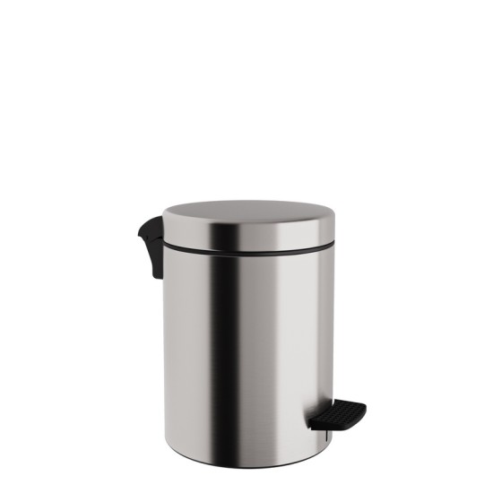 Καλάθι Απορριμμάτων 3 Lit 03-601-011 Matt Inox Soft Close Pam Co (Ø18 x H25 cm) 1Τεμ